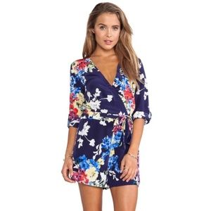 Yum Kim Silk Romper in Spring Bouquet (XS)